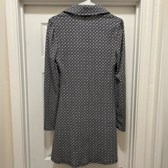 And Now This ruched black and white mini dress, size medium - Picture 4 of 6